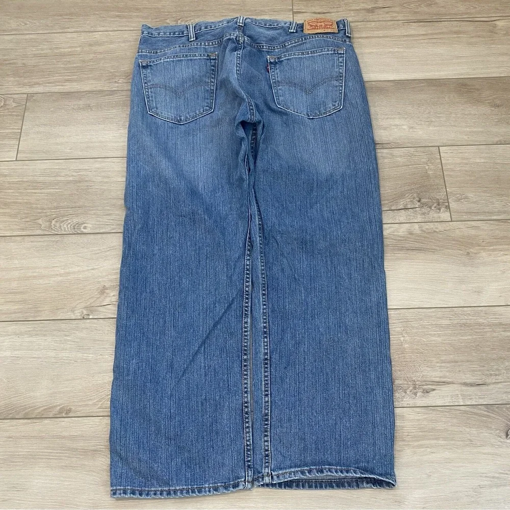Levis 560 Jeans Men's Size 37x30 Blue Baggy Loose Fit Medium Wash Denim Grunge